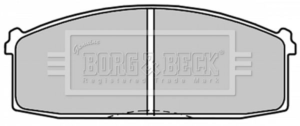 BORG & BECK Комплект тормозных колодок, дисковый тормоз BBP1300